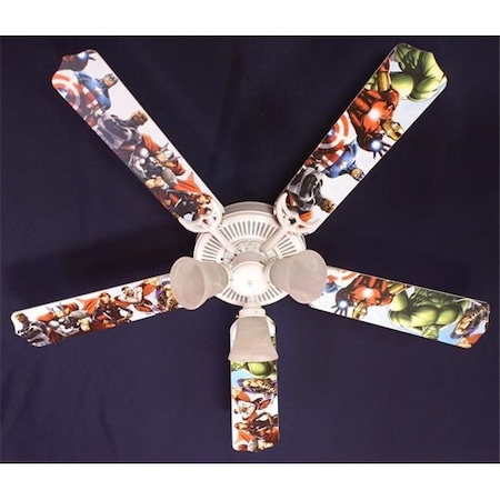 Lightitup 52 in. Avengers Marvel Capitan America Ceiling Fan LI983599